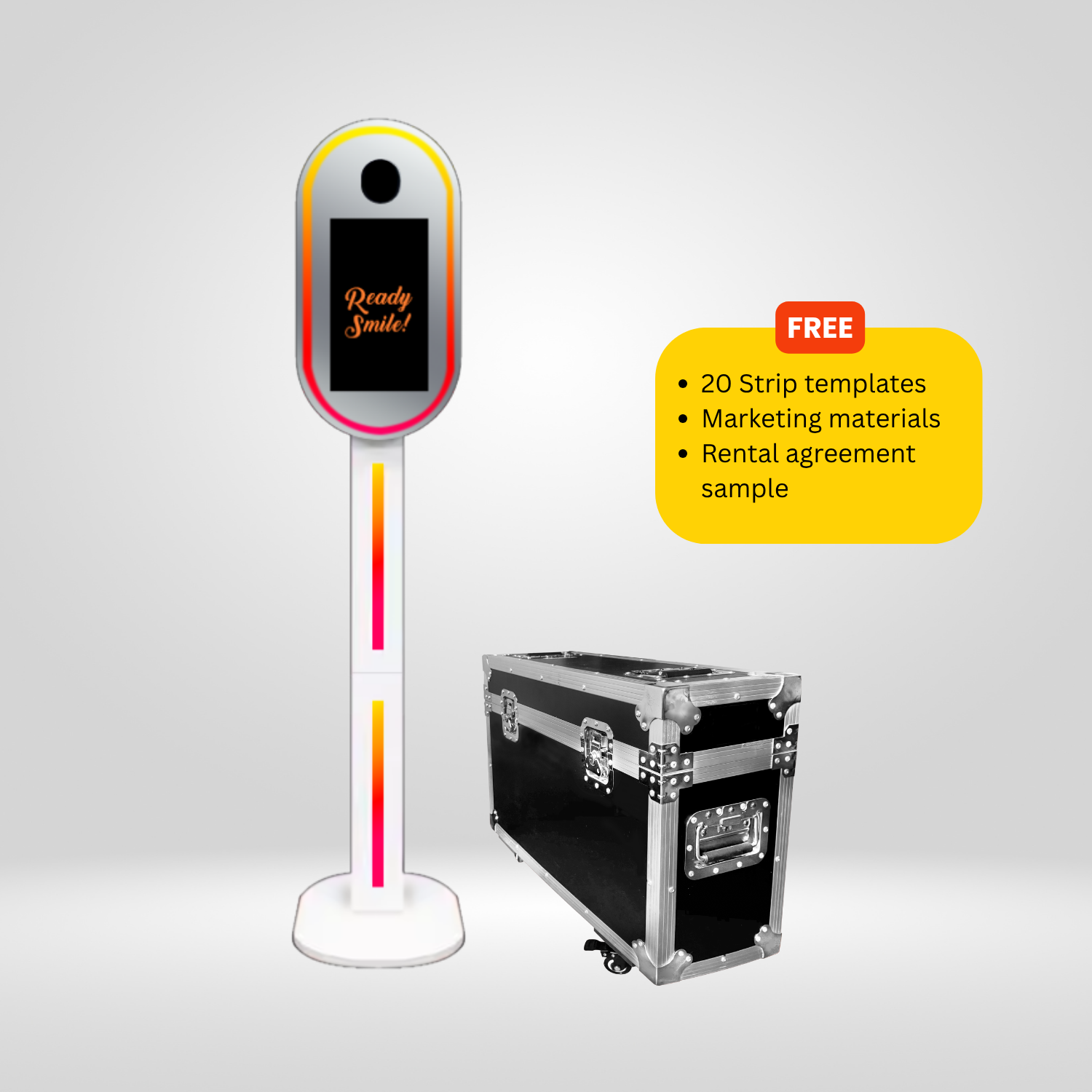 Oval Mirror LED Photo Booth DIY Bundle