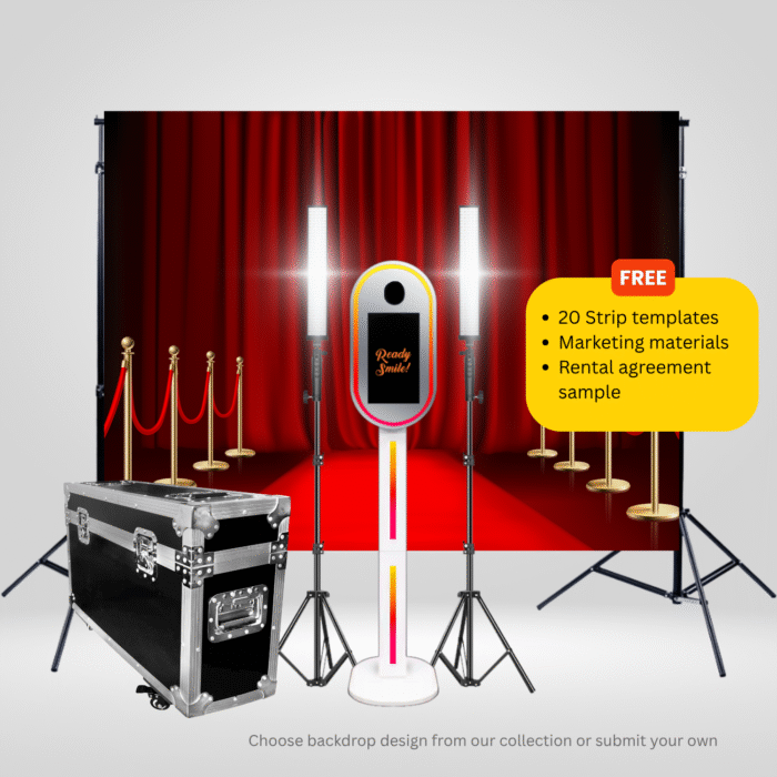 Oval Mirror LED Photo Booth Starter Package