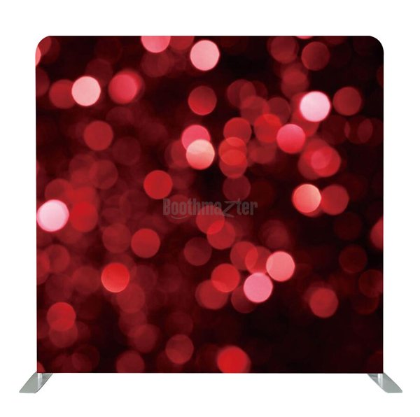 8ft x 8ft Red Bokeh Pillow Tension Fabric Backdrop Only