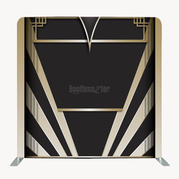 8ft x 8ft Gold Frames Pillow Tension Fabric Backdrop Only