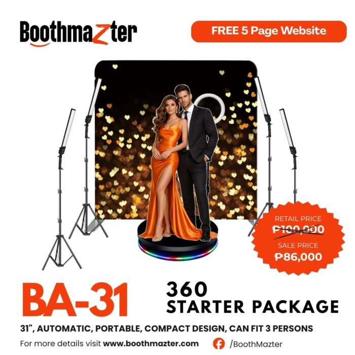 BoothMazter BM - 31" 360 Video Booth Starter Package