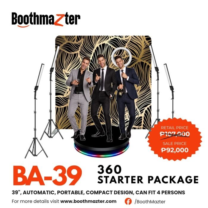 BoothMazter BM - 39" 360 Video Booth Starter Package