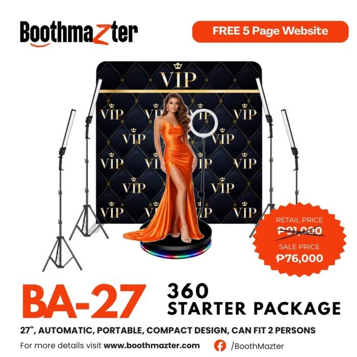 BoothMazter BM - 27" 360 Video Booth Starter Package