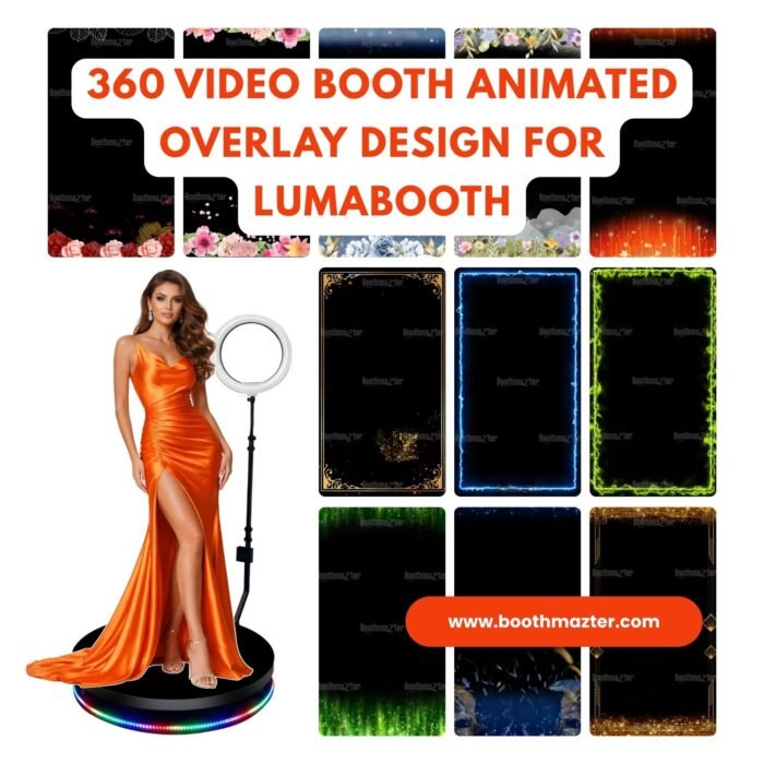 360 Video Booth Animated Overlay Design for LumaBooth